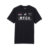 Fox X Honda Premium Korte Mouw T-Shirt Zwart