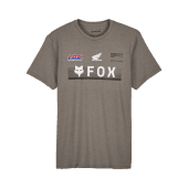 Fox X Honda Premium Korte Mouw T-Shirt Heather Graphite