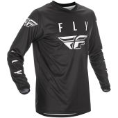 Fly Racing MX-Cross Shirt Universal Zwart-Wit