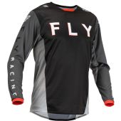 Fly Racing MX-Cross Shirt Kinetic Kore Zwart/Grijs