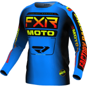 FXR Jeugd Clutch Mx Cross shirt Blauw/Inferno