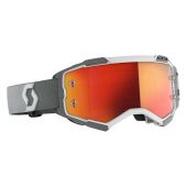 Scott Fury Crossbril - Wit/Grijs - Oranje Chrome Works lens