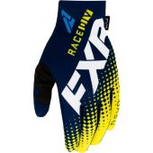 FXR Pro-Fit Lite MX Crosshandschoenen Donker blauw/Wit/Geel