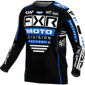 FXR Podium Gladiator Mx Cross shirt Zwart/Blauw