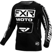 FXR Clutch Mx Cross shirt Zwart/Wit