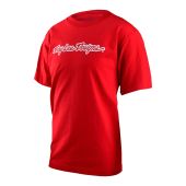 Troy Lee Designs Signature T-Shirt Rood Jeugd