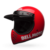 BELL Moto-3 Crosshelm Classic Rood
