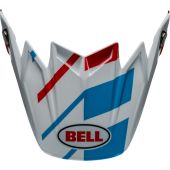 BELL Moto-9S Flex Vervang helmklep - Banshee Glanzend Wit/Rood