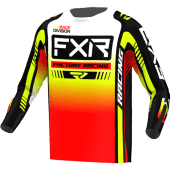 FXR Clutch Pro Mx Cross-Shirt Zwart/Wit/Hivis