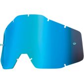 100% ACCURI YOUTH- REPLACEMENT LENS W/POSTS -BLUE MIRROR / SMOKE ANTI-FOG