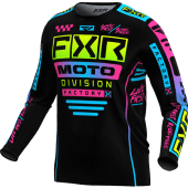 FXR Jeugd Podium Mx Cross shirt Zwart/Candy