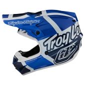 Troy Lee Designs Se4 Polyacrylite Mips Helmet Quattro Blue Youth