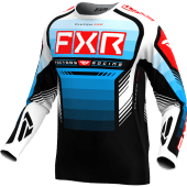 FXR Clutch Pro Mx Cross shirt Blauw/Rood/Zwart