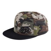 Troy Lee Designs Snapback Cap, Slice Camo, Army Green/Black, One Size