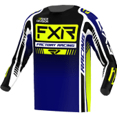 FXR Clutch Pro Mx Cross-Shirt Midnight/Hivis/Wit