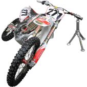 Lay-over motocross bike stand