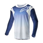Alpinestars Motorcross shirt Racer Hoen Wit/Donker blauw