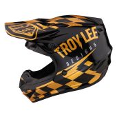 Troy Lee Designs Se4 Polyacrylite Crosshelm Race Shop Zwart/Goud