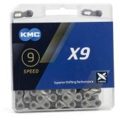 KMC X9 Chain - Silver Grey 114L