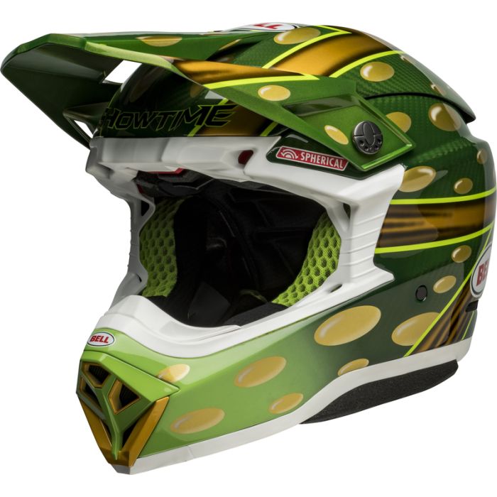 Bell Moto-10 Spherical Helmet Mcgrath Replica 22 Gloss Gold/Green | Gear2win