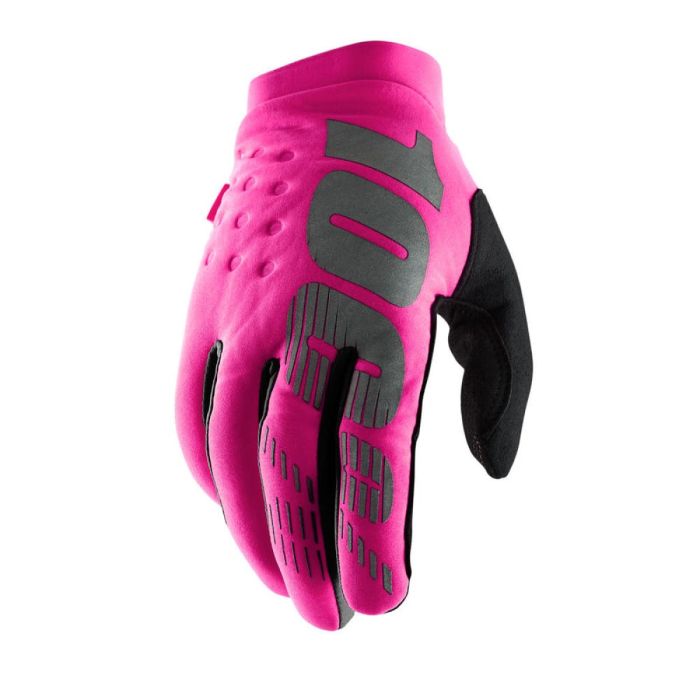 100% Brisker VROUWEN BMX handschoenen Pink Zwart