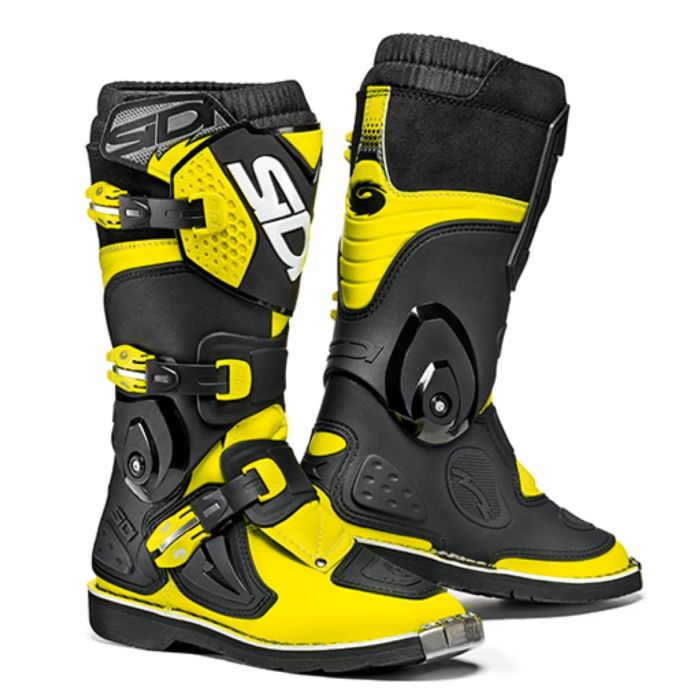 SIDI - YOUTH FLAME BOOT BLACK FLUO YELLOW