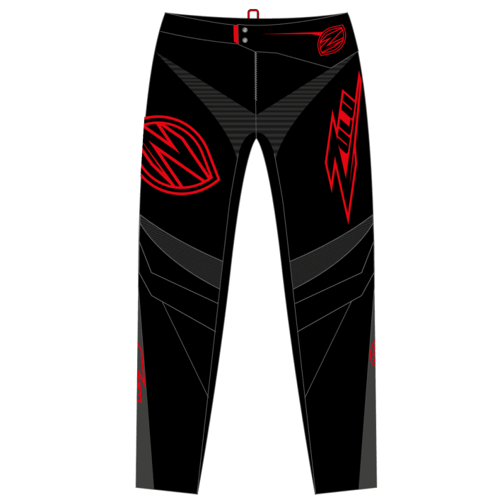 Zulu - Volwassen BMX Broek Shield Rood