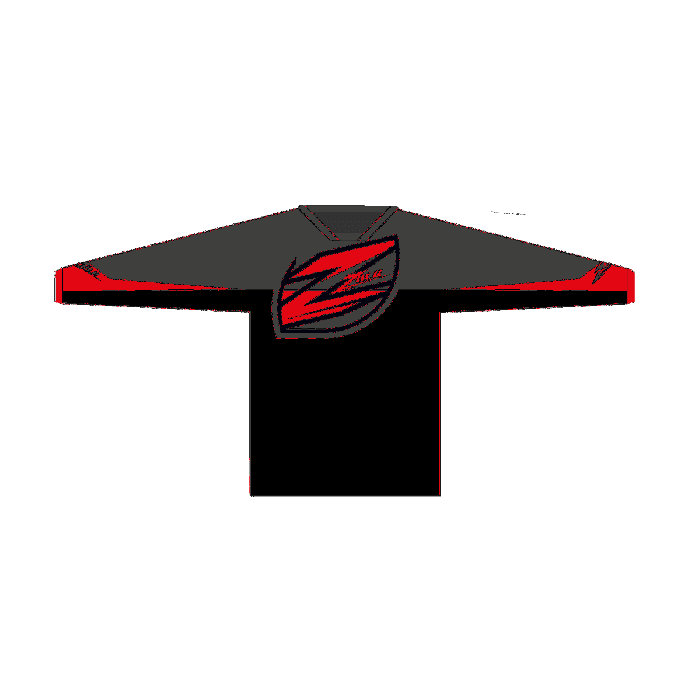 Zulu - Volwassen BMX Shirt Shield Rood