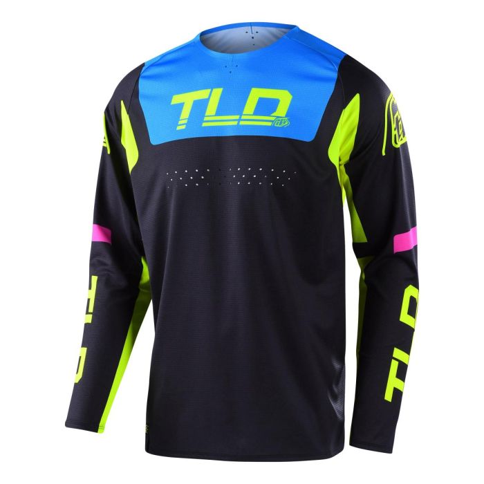 Troy Lee Designs Gp Jersey Fractura Black/Flo Yellow Youth | Gear2win