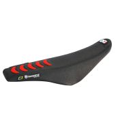 BLACKBIRD DOUBLE GRIP 3 SEAT COVER BLACK/RED