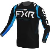 FXR Helium MX Cross shirt Zwart/Hemelsblauw