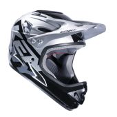 Kenny Graphic Downhill BMX Helm Zilver