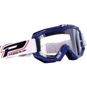 Progrip Goggles Offroad Race Line Blue 3201 Clear Lens