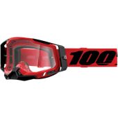100% Crossbril Racecraft 2 rood transparante lens