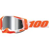 100% Goggle RC2 Orange Mirror Silver FLASH