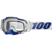 100% BMX crossbril Armega Blauw Doorzichtig