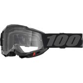 100% BMX crossbril Accuri 2 Zwart Doorzichtig