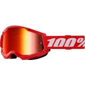 100% BMX crossbril Strata 2 Rood Spiegel Rood