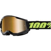 100% BMX crossbril Strata 2 Solar Eclipse Spiegel Goud