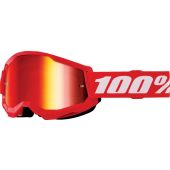 100% BMX crossbril Strata 2 Jeugd Rood Spiegel Rood