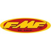 FMF 5" OVAL STKR(YEL/RED)