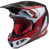 Fly Racing Crosshelm Formula Crb Prime Rood-Wit-Carbon