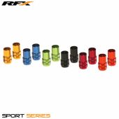 RFX Sport Ventieldopjes met Ventiel Sleutel (Rood) 2stuks