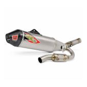 EXHAUST SYSTEM T-6 EURO STAINLESS WITH TITANIUM CANISTERS & CARBON END CAP 