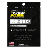 Ryno Power Pre-Race | Motivation and Energy Pre-Workout Supplement Combo Pack | Single Serving (5 Capsules)