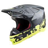 Alpinestars Helmet Supertech SM8 Radium Black Gray Yellow