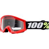 100% Strata Mini Goggle Red - Clear