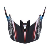 Troy Lee Designs D4 BMX Helm Klep Lines Zwart Rood