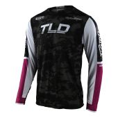 Troy Lee Designs GP Air Cross shirt Veloce Camo Zwart / Fluo groen