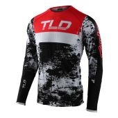 Troy Lee Designs SE Ultra Cross shirt Grime Zwart / Vuur rood